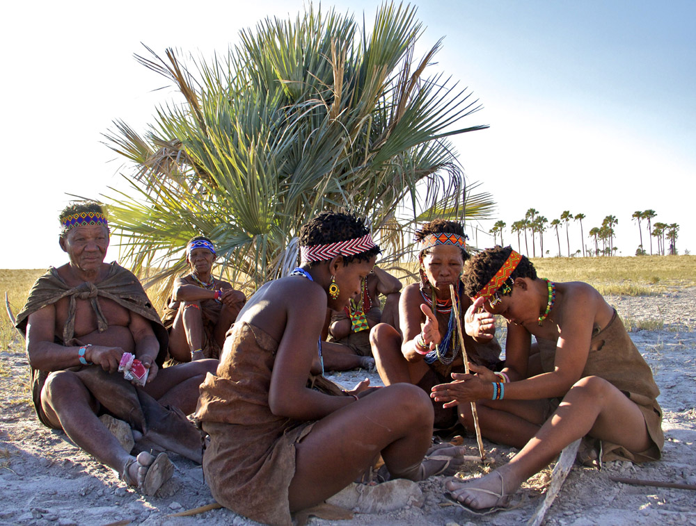 A walk with the bushmen of the Kalahari is a fascinating experience