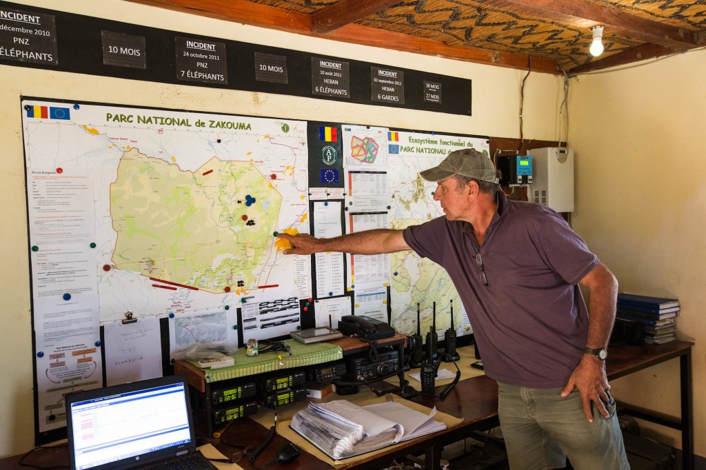 Rian Labuschagne guides us through the National Park control room.