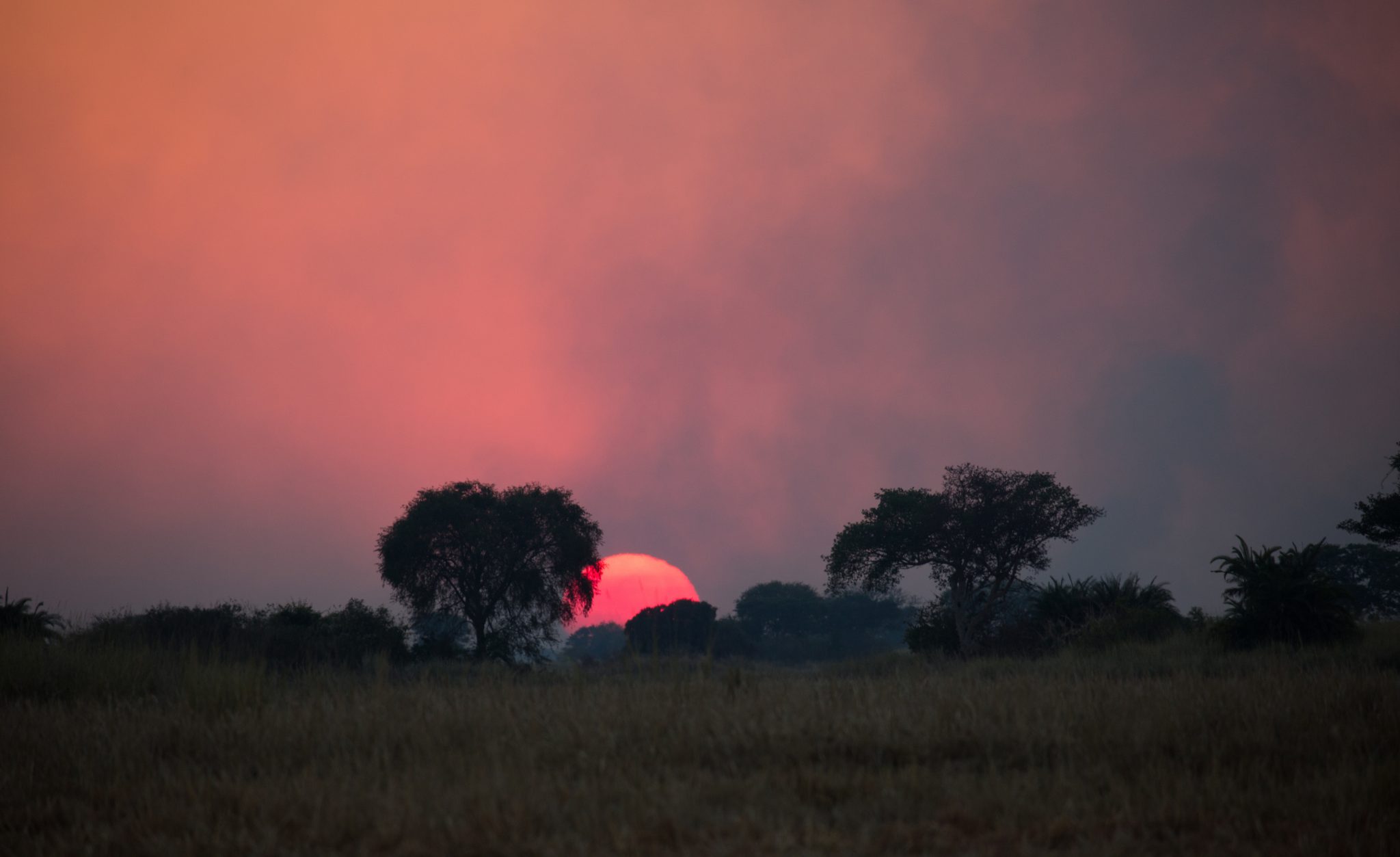 Smoking Zambian sunrise