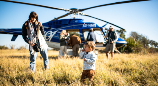 Okavango Helicopter Safari - families welcome