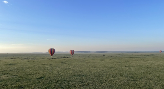 Ballooning over the Mara
