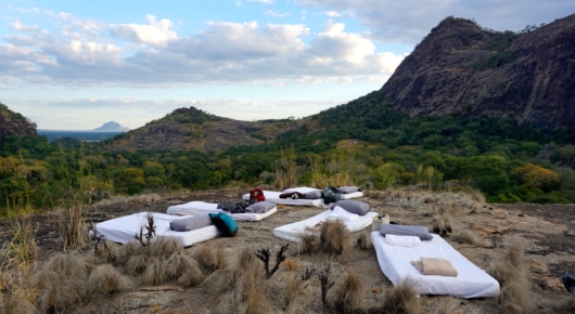 Wild fly camping in Niassa, Mozambique
