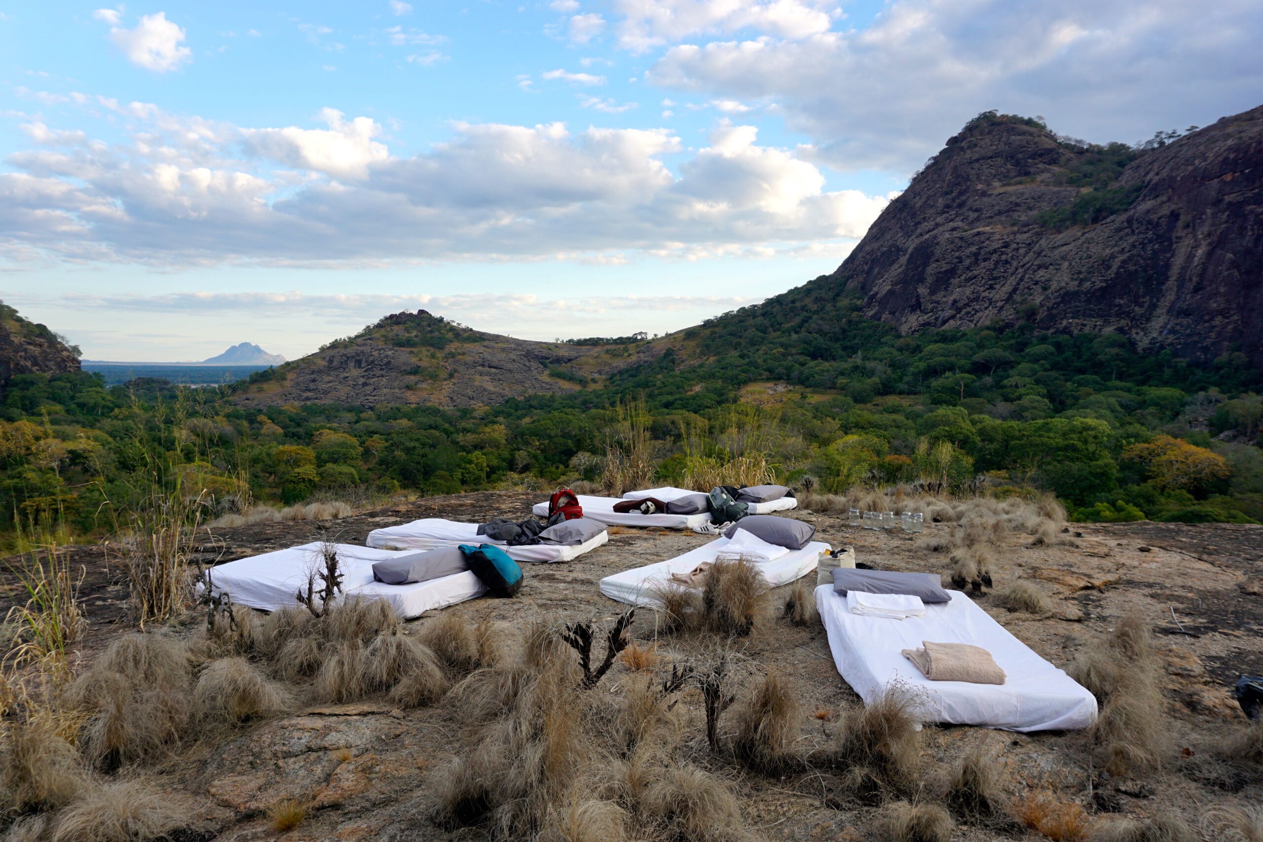 Wild fly camping in Niassa, Mozambique